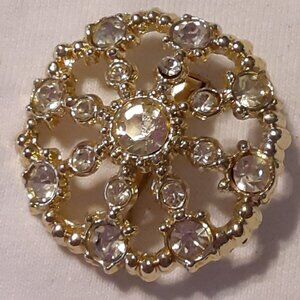 Brooch Round jeweled